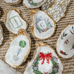 Oyster Shell Christmas Ornament