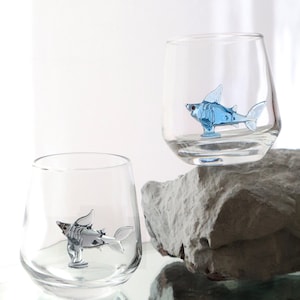 Weißer Hai Schnapsgläser, Barzubehör, Strand Hochzeit Partyglas, Schnapsglas, lustiges Glas, Hai Geburtstagsgeschenk, süße Hai Tasse, Hai Geschenk