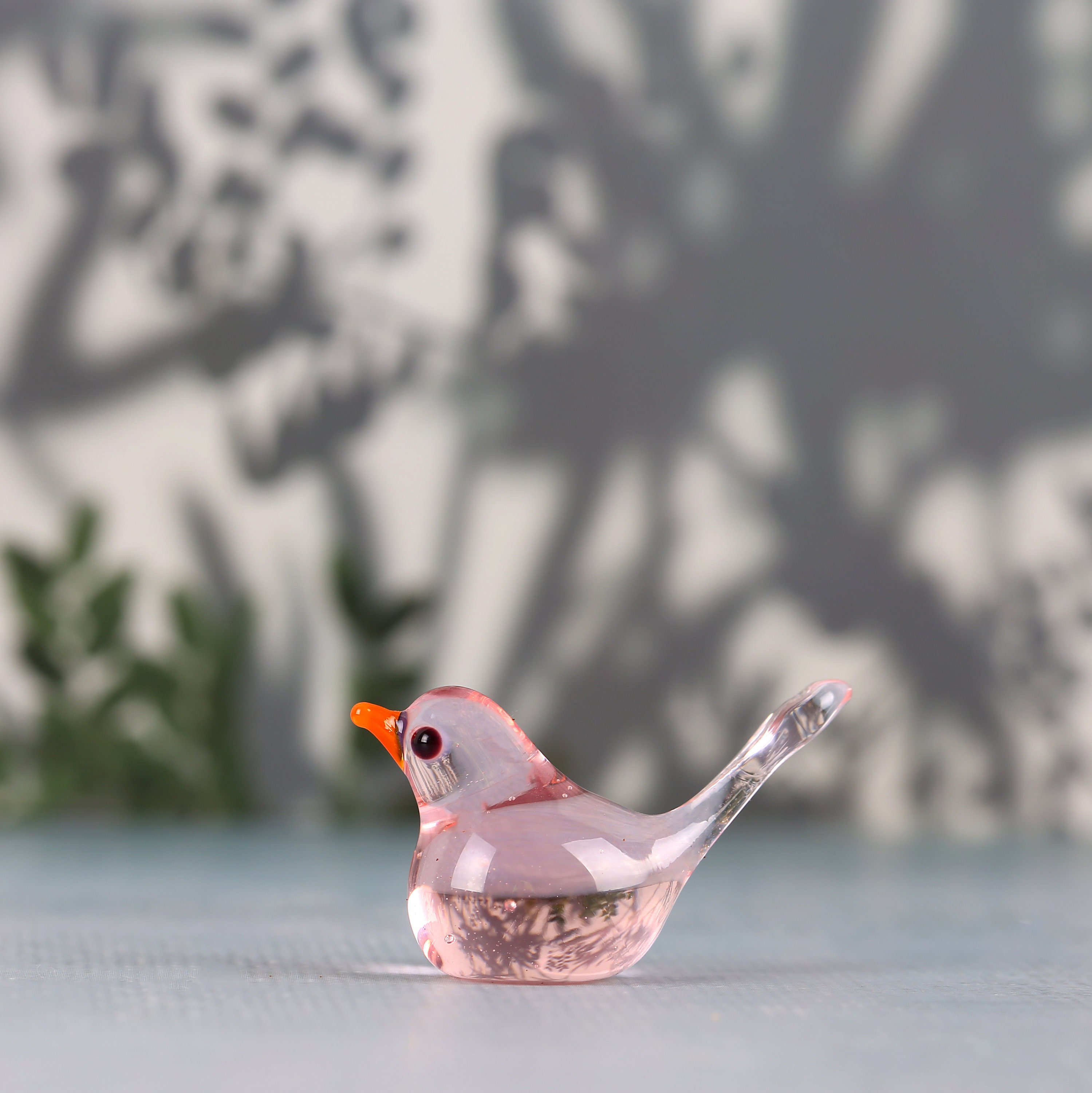 Miniature Murano Glass Bird Set, Lampwork Cute Bird, Little Bird