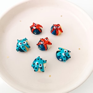 Murano Glass Sea Star Beads, Lampwork Jewelry supplies, Starfish jewelry, DIY bracelet & Necklace bead, Sea Star Charm, Spacer octopus bead