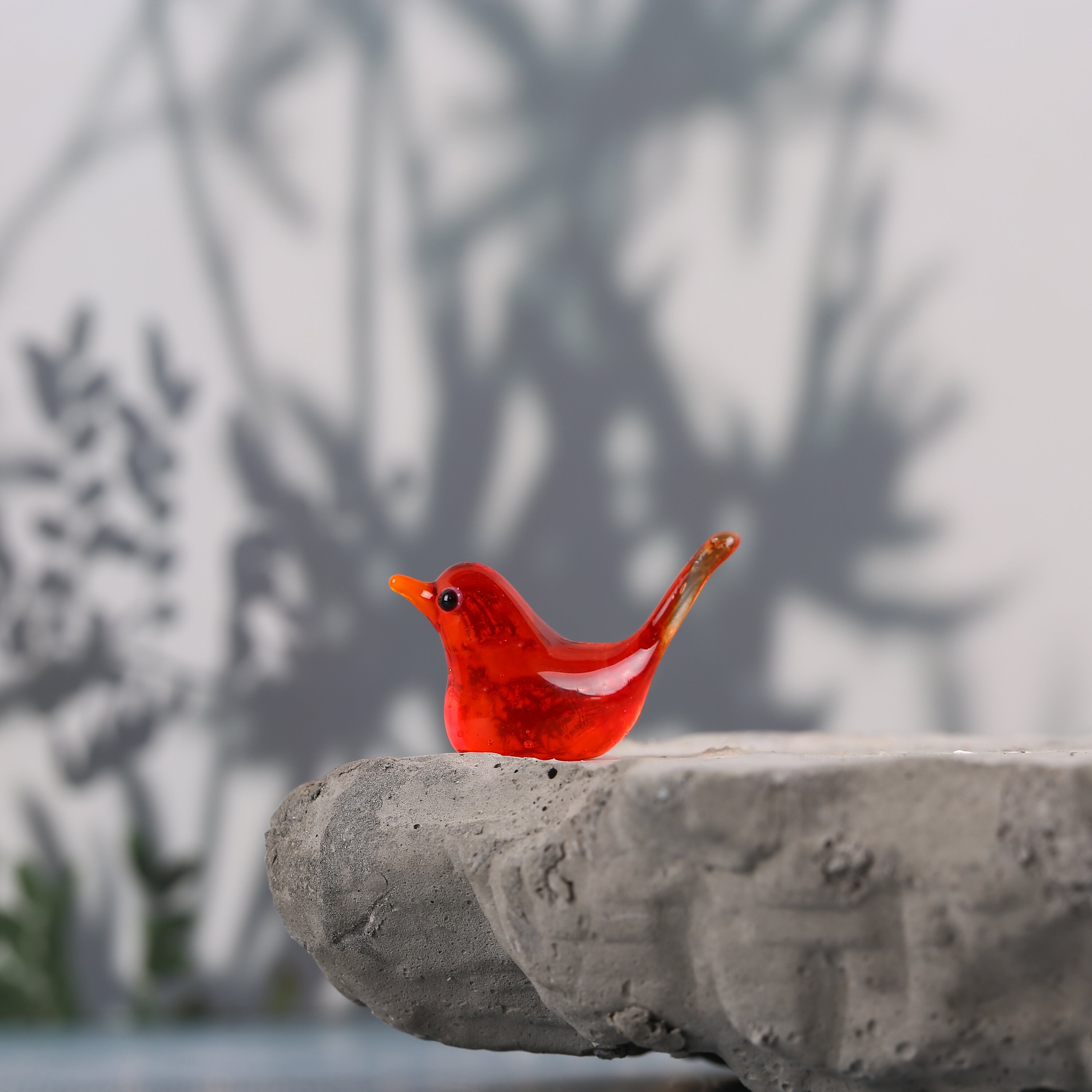 Miniature Murano Glass Bird Set, Lampwork Cute Bird, Little Bird