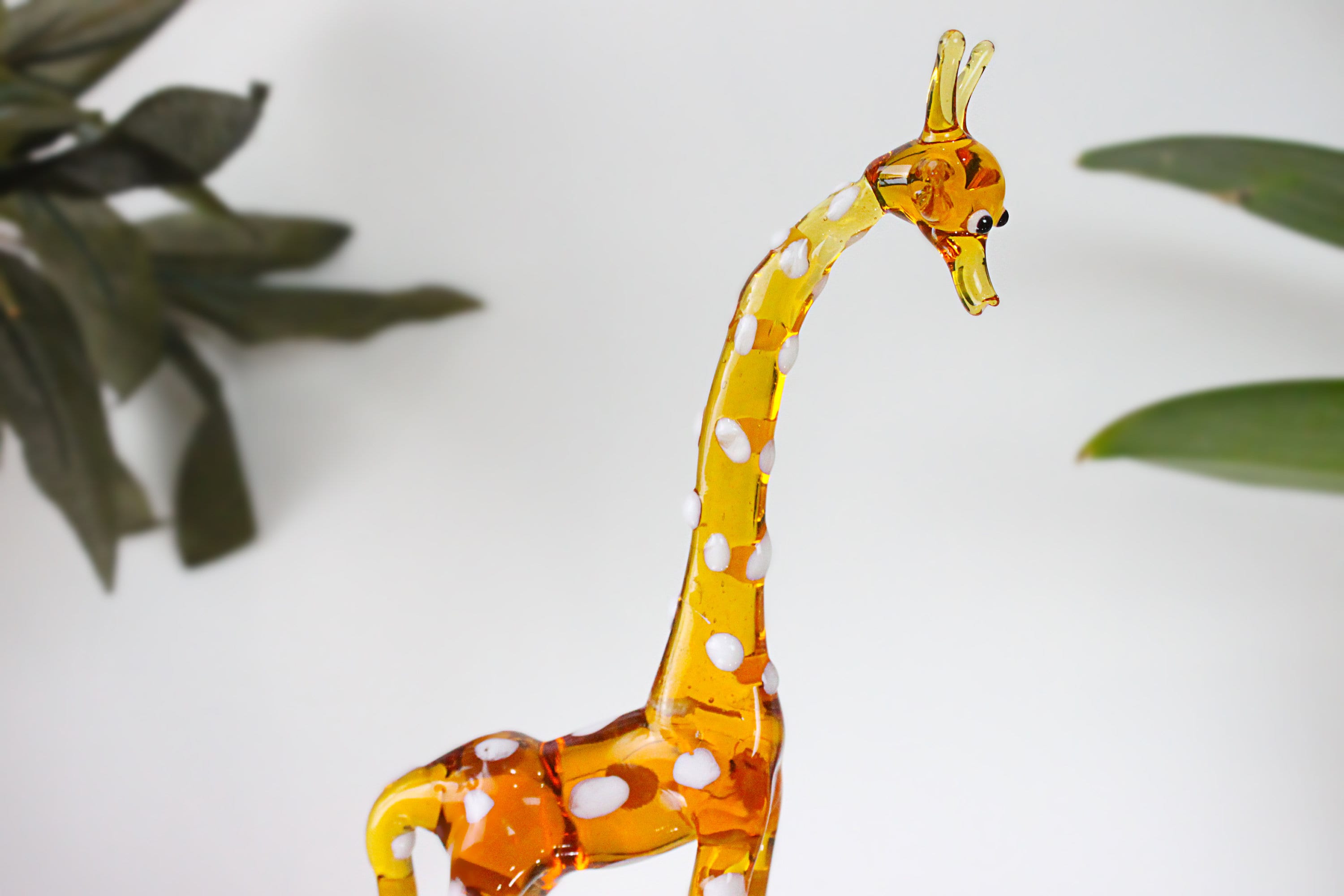 Glass Giraffe Figurine Murano Glass Animals Cute Giraffe - Etsy
