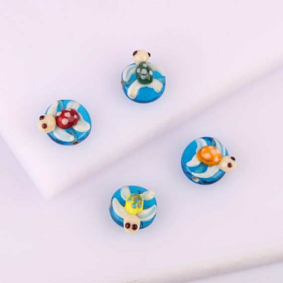 Round Turtle Earrings with Hole Round Turtle Earrings with Hole