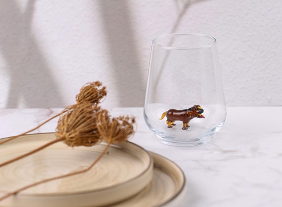 Chocolate Labrador Retriever drinking glass, Chocolate Lab glassware, dog dad xmas gift, water cup, dog Mom gift, dog birthday party mug