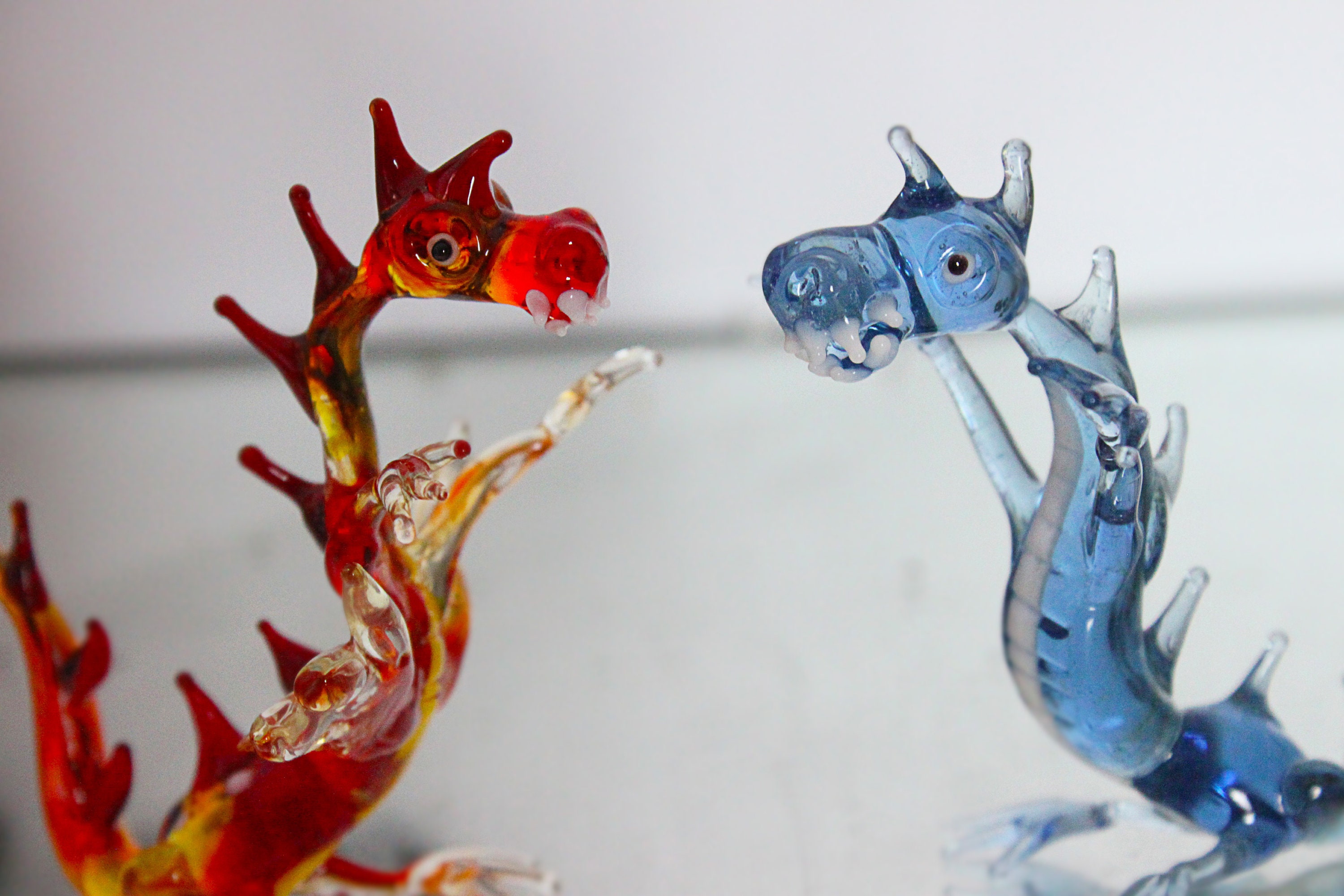 Blue Dragon Murano Glass FigurineGlass Dragonblown glass Etsy