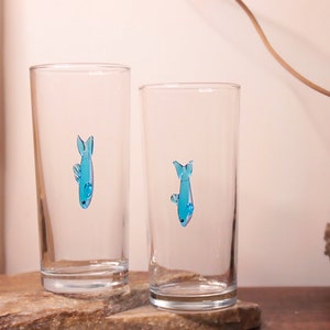 fish glasses, raki drink glass, lemonade glasses, Collins glasses, cocktail glasses, wedding glasses, design glasses, long glasses, juice image 1