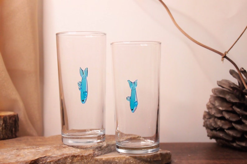 fish glasses, raki drink glass, lemonade glasses, Collins glasses, cocktail glasses, wedding glasses, design glasses, long glasses, juice image 1