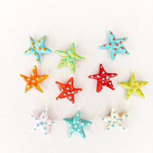 Murano Glass Starfish spacer Bead, Lampwork bracelet supplies, Sea Star charm ,DIY earring making bead, Nautical Beads, Beach Jewelry charm