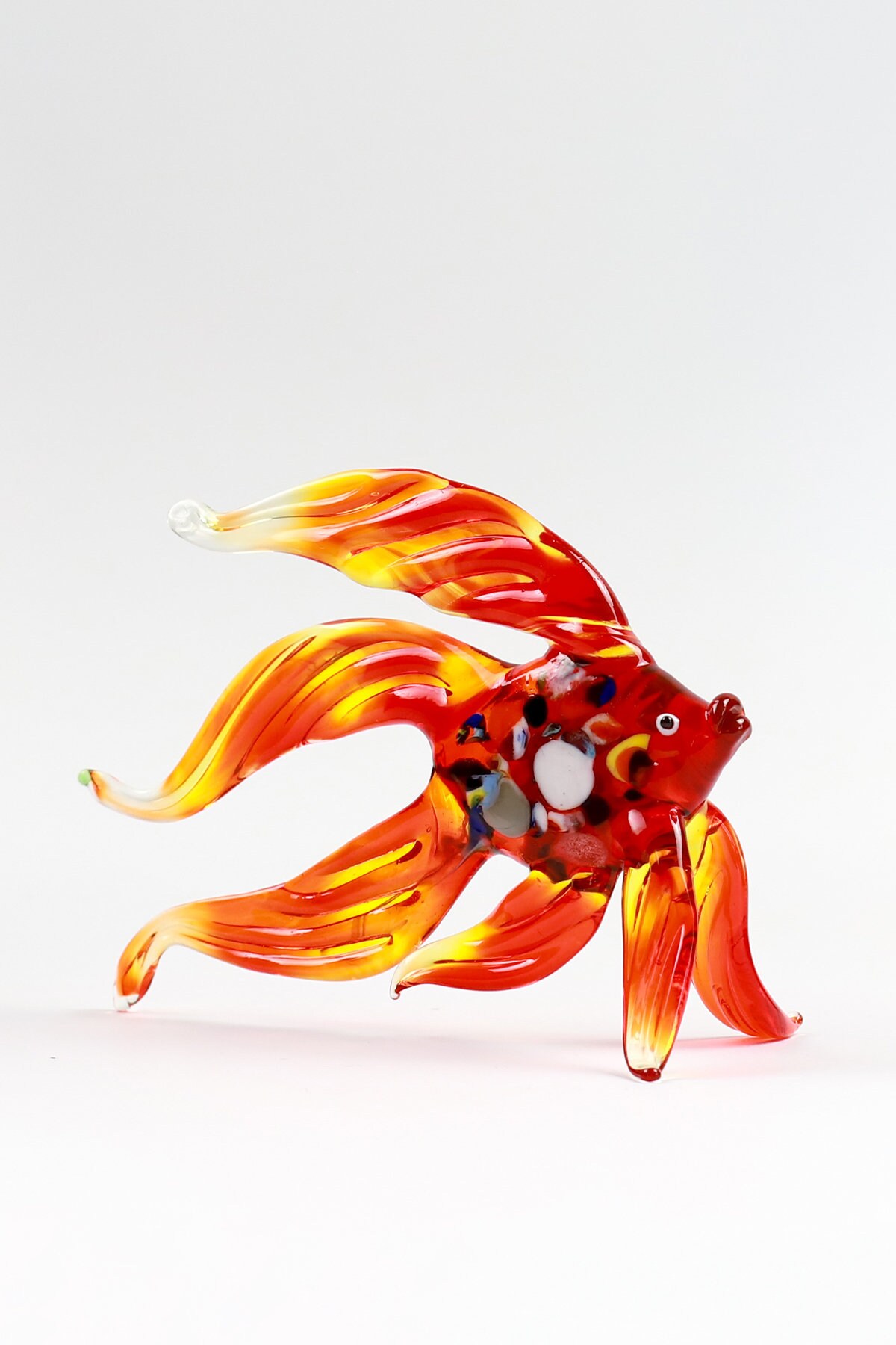 Art Glass Red Fish Fish Figurine Hand Blown Fish Glass Etsy Hong Kong