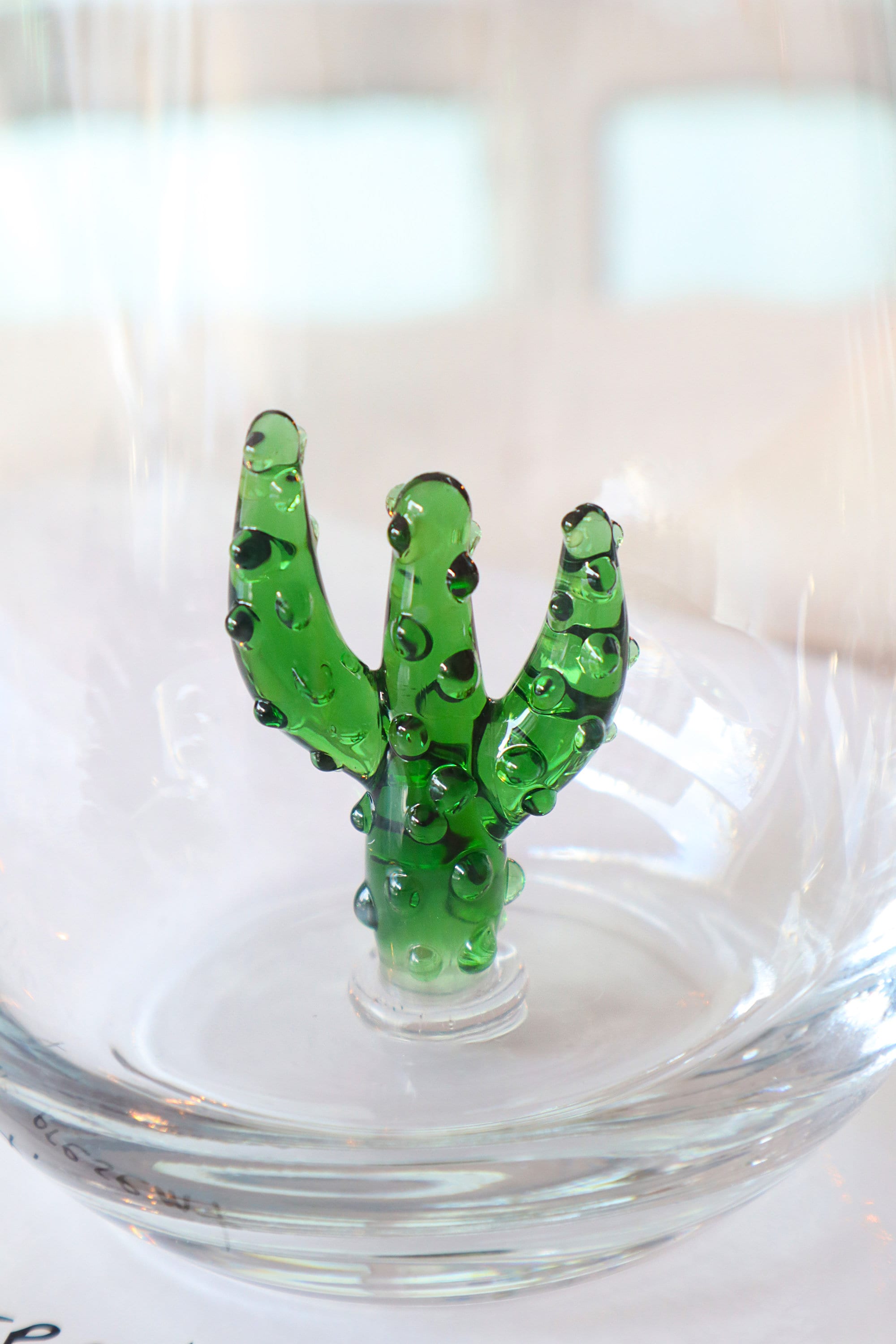 Cactus Set of Four Glass Cups