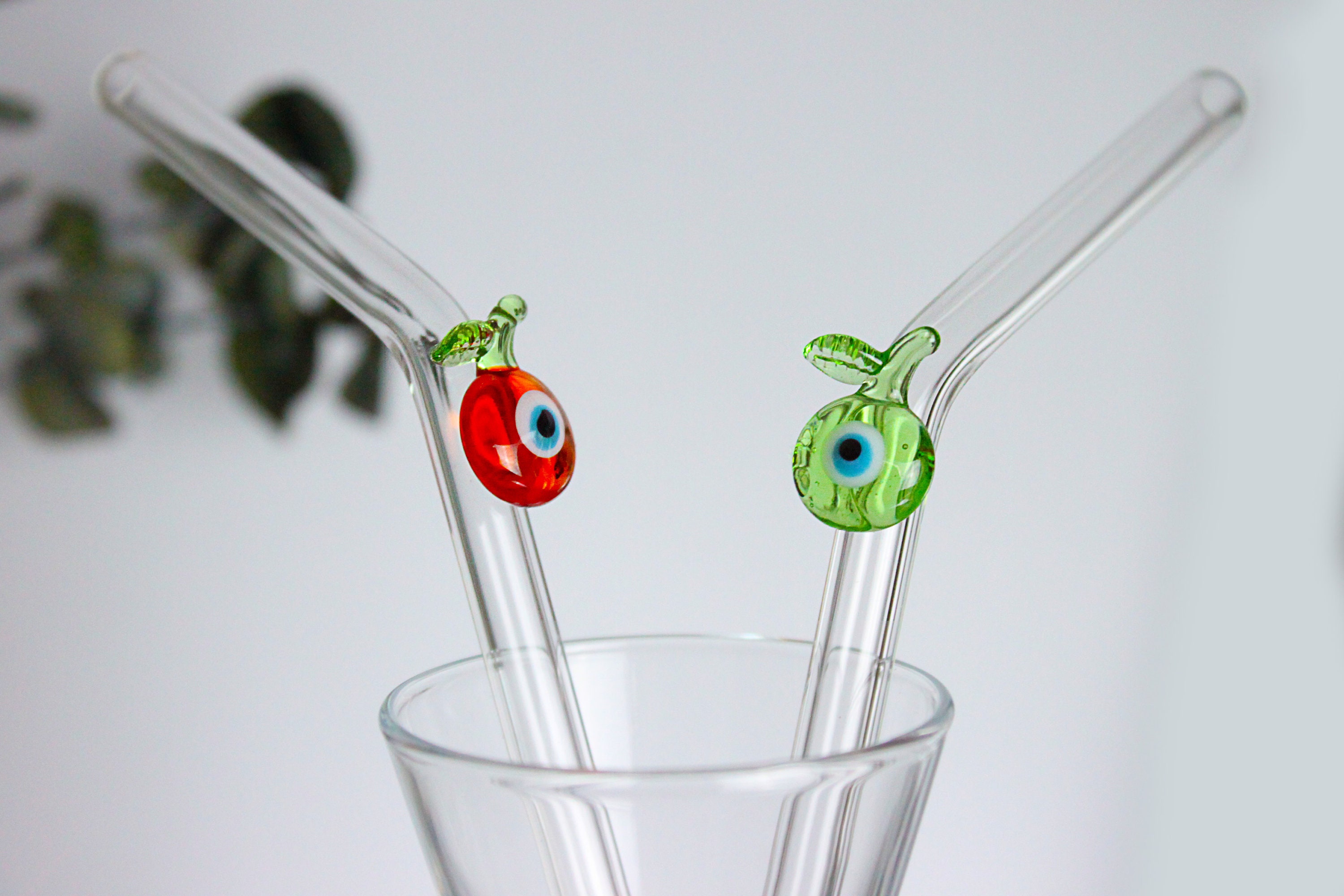 Hedgehog Glass Straws, Drinking Straws, Cute Aniamal Reusable
