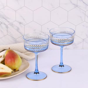 Bicchieri vintage in cristallo colorato, bicchieri vintage con bordo dorato, bicchieri da cocktail viola, articoli da bar, set di bicchieri, festa di nozze, damigella d&#39;onore