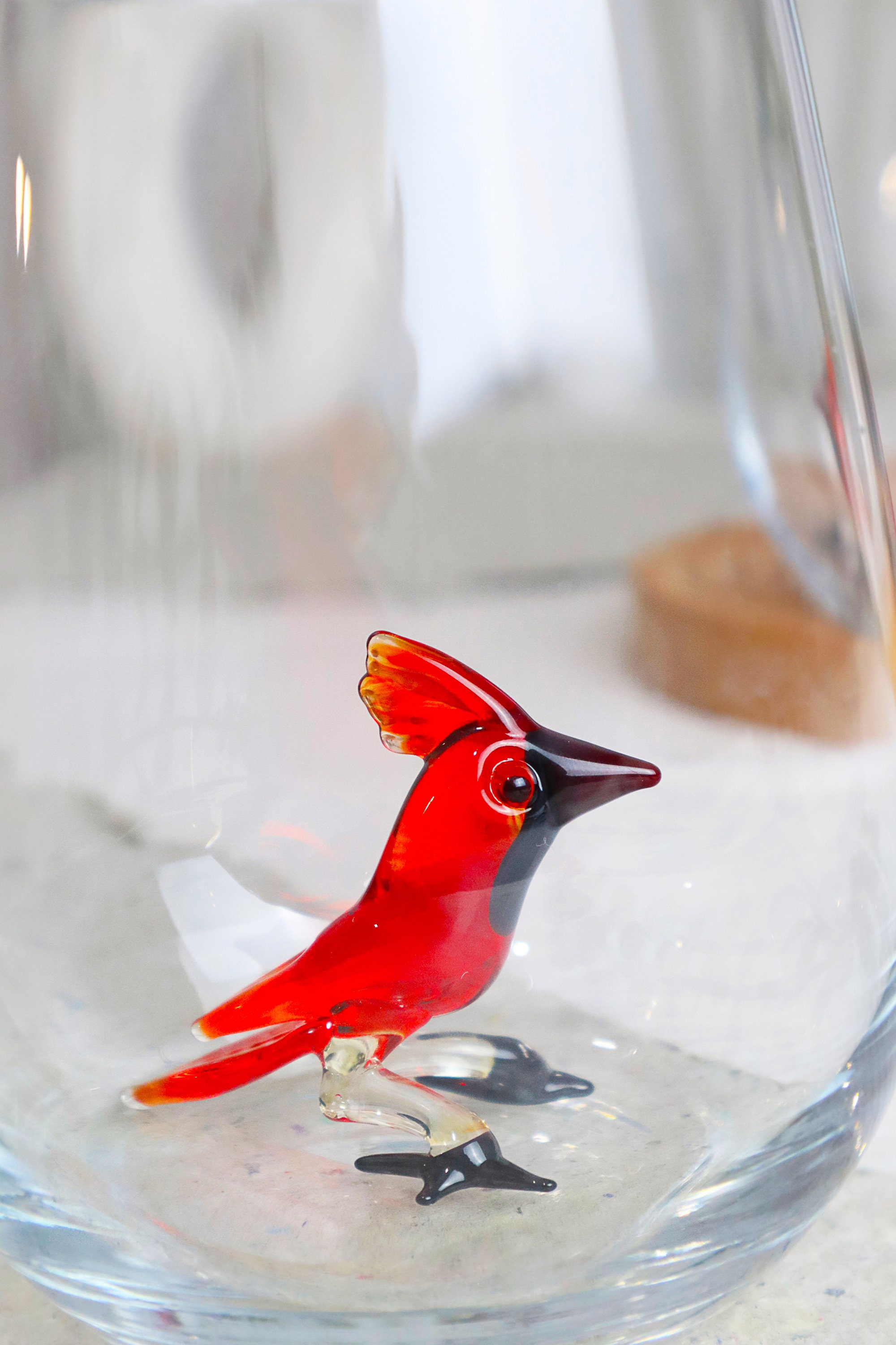 1pc red wine tumbler bird cocktail glass modern wine glasses Glass Cup Bird