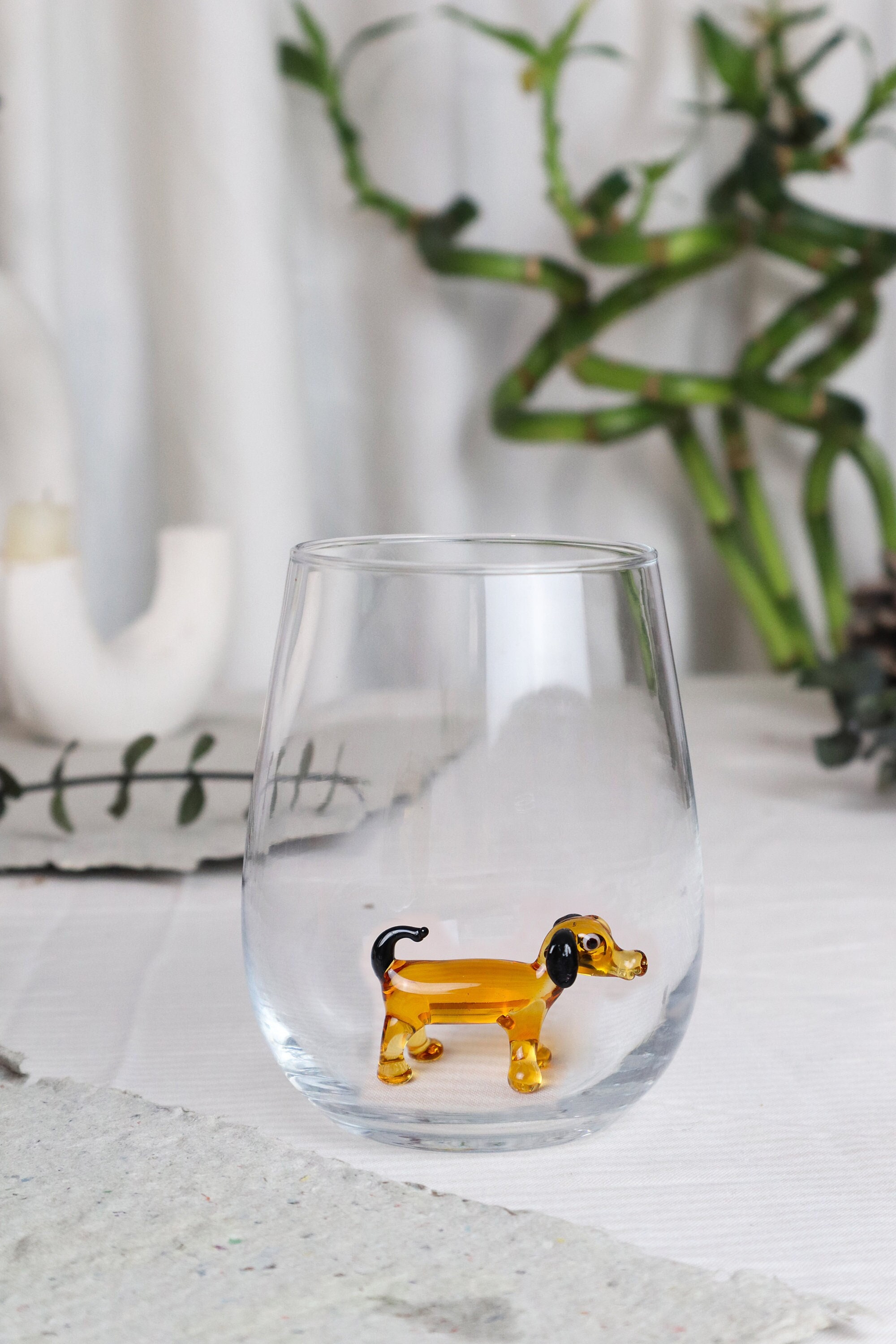 Desert Dog Paw Glass Cup Dog Mom Glass Cup Dog Beer Glass 