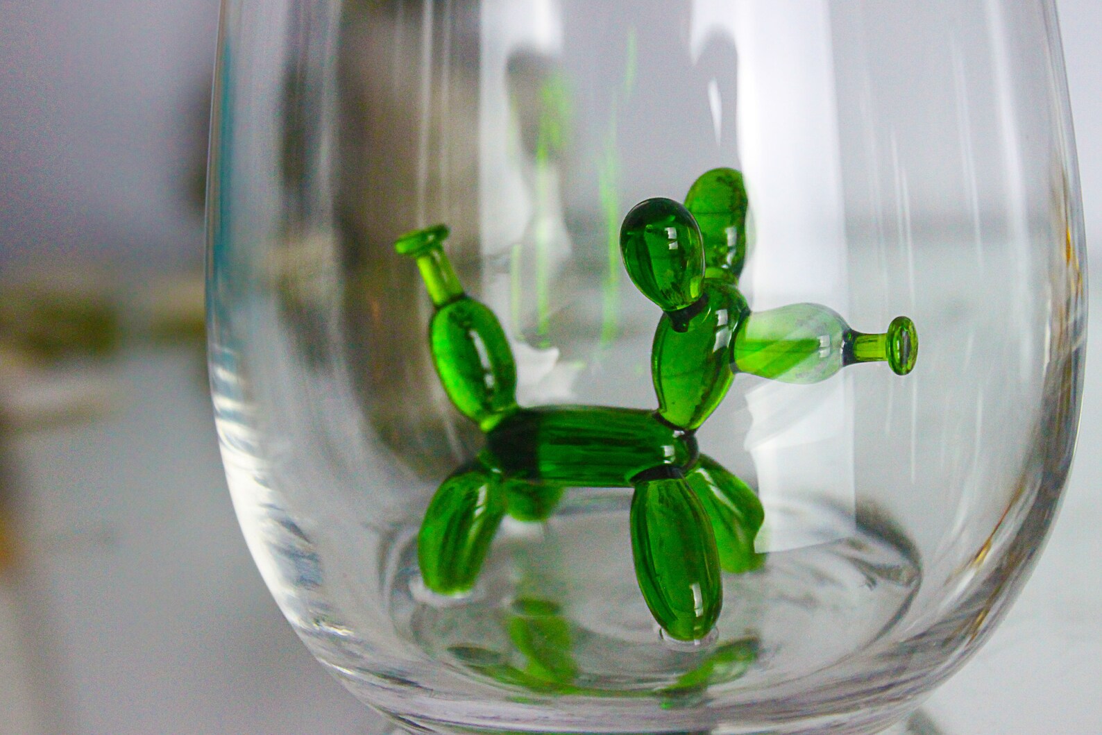 Balloon Dog Drink Glasses Cute Glass Cup Water Glass Etsy