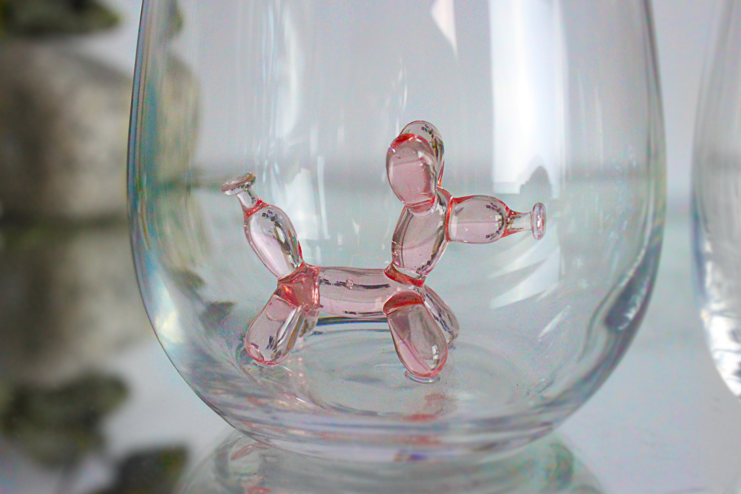 Balloon Dog Drinking Glasses Murano Glassware Glass Tumbler Etsy
