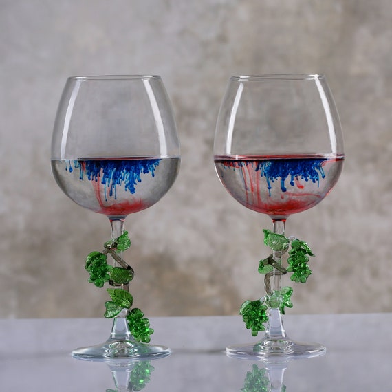 Stemless Wine Glass with Figurine - Tree