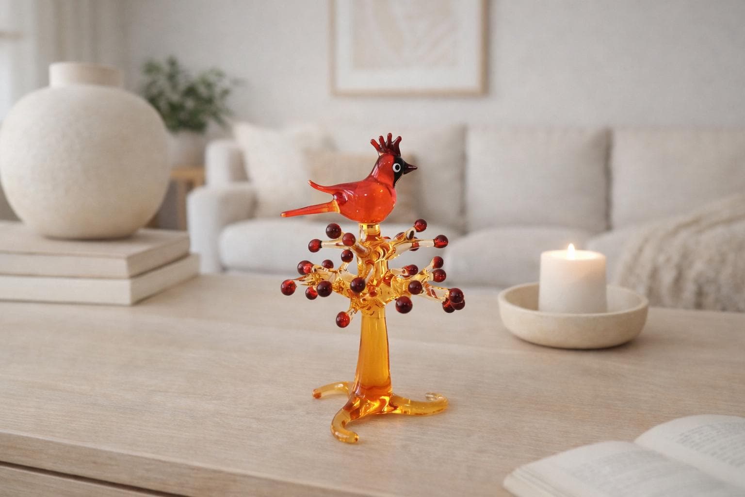Murano Glass Birds in Trees - Etsy