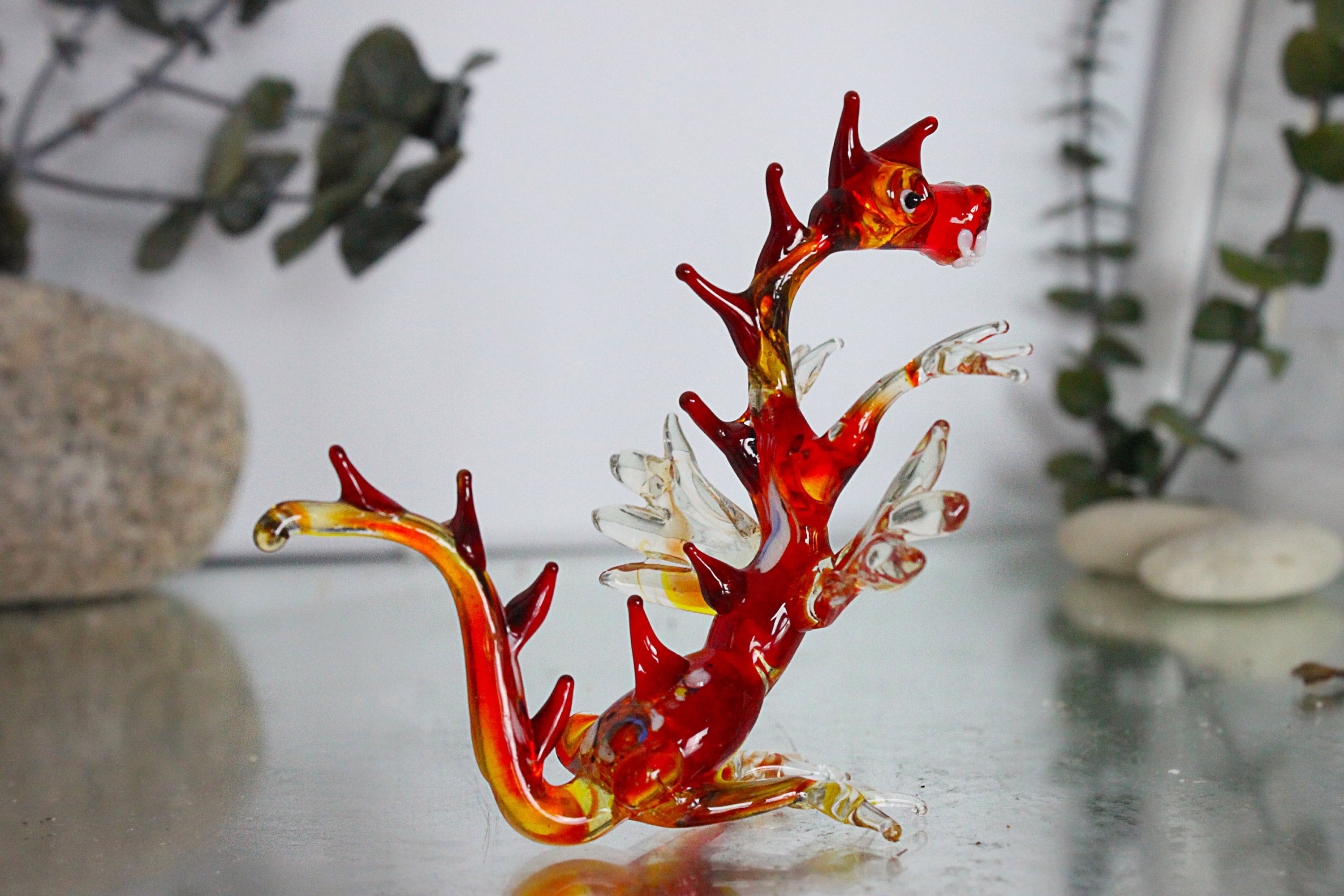 Blue Dragon Murano Glass FigurineGlass Dragonblown glass Etsy