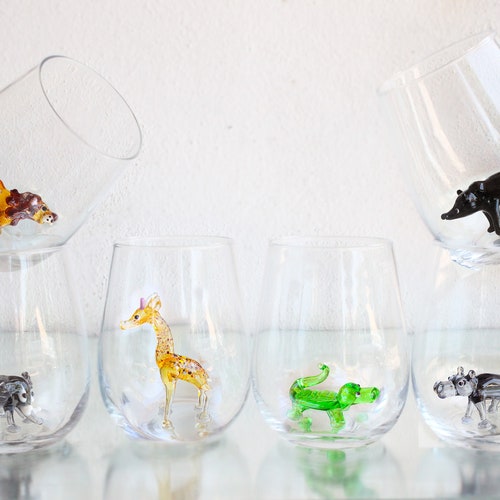 Wild African Animal Drink Glasses Water Cup Wine Glassware - Etsy Wild African Animal Drink Glasses Water Cup Wine Glassware - Etsy