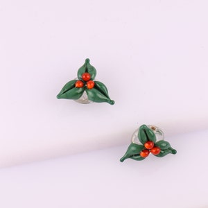 Murano Glas Perle Weihnachten Holly Charm, Glas Perle Weihnachten, Weihnachtsschmuck, Weihnachtsschmuck, Weihnachtsschmuck, Weihnachtsschmuck, Weihnachtsschmuck, Weihnachtsschmuck