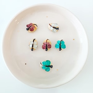 Murano Glass Dragonfly bead, Lampwork Jewelry supplies, Dragonfly jewelry, DIY bracelet & Necklace bead, Dragonfly charm, cute insect charm