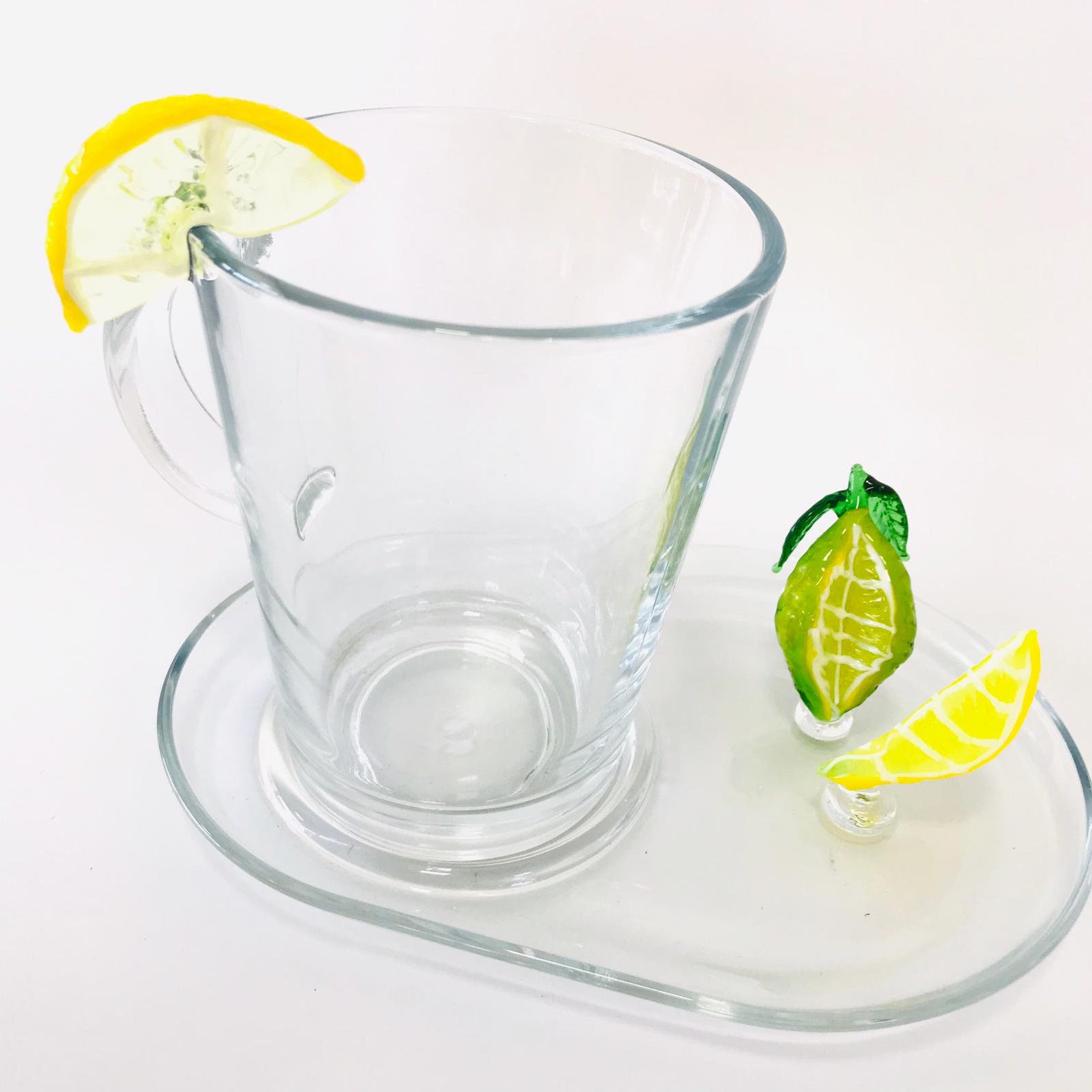 Lemon mug murano glasslemon drinking glassesglass coffee Etsy