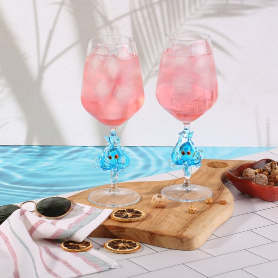 Decorative red 2024 wine glasses