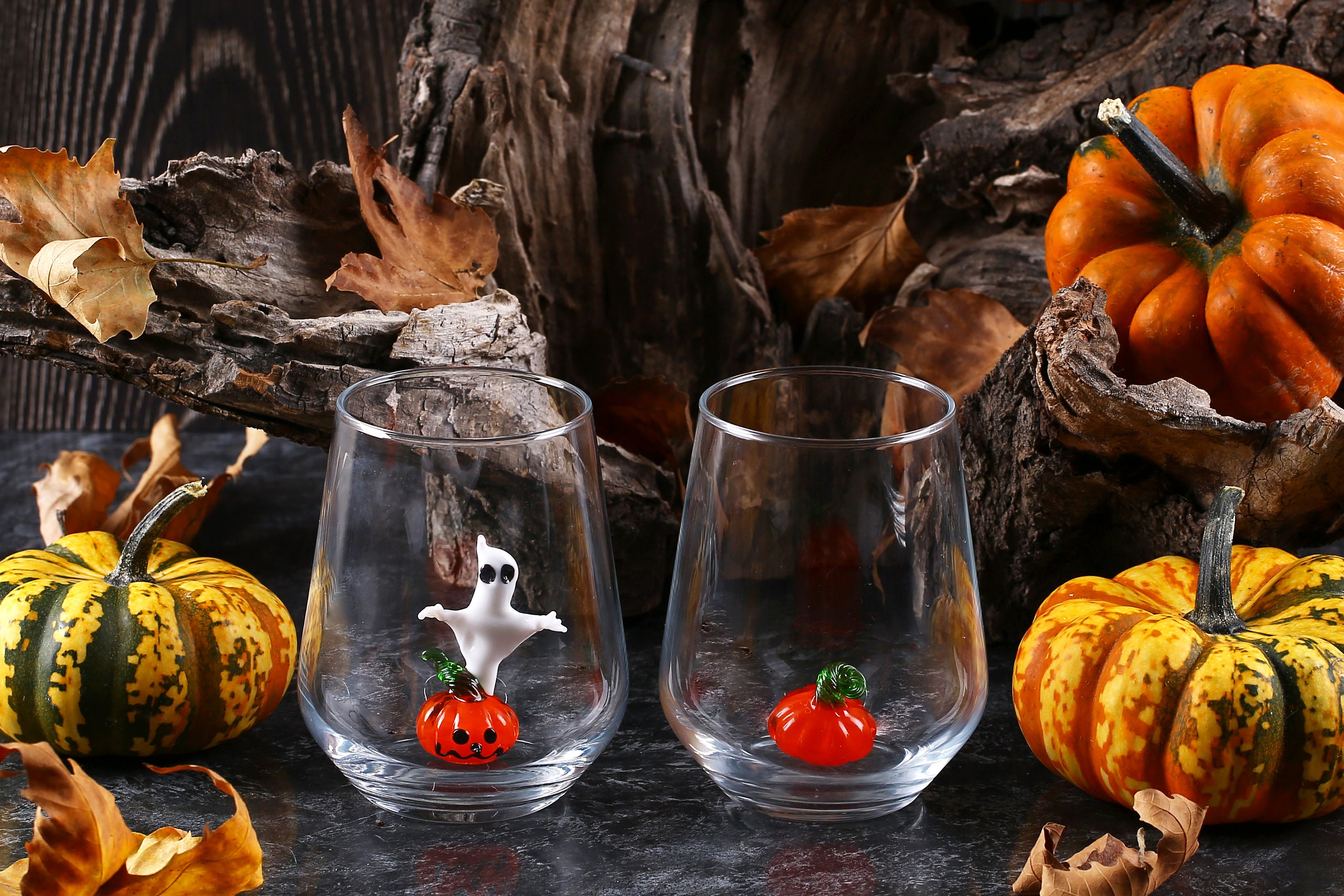 Halloween-Kürbis-Geister Becher Mit Deckel – 473 Ml Glas – Inkl. Strohhalm & Geschenkbox – Perfekt Für Eiskaffee, Smoothies, Partys