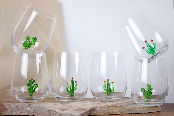 Stemless wine glass display deals