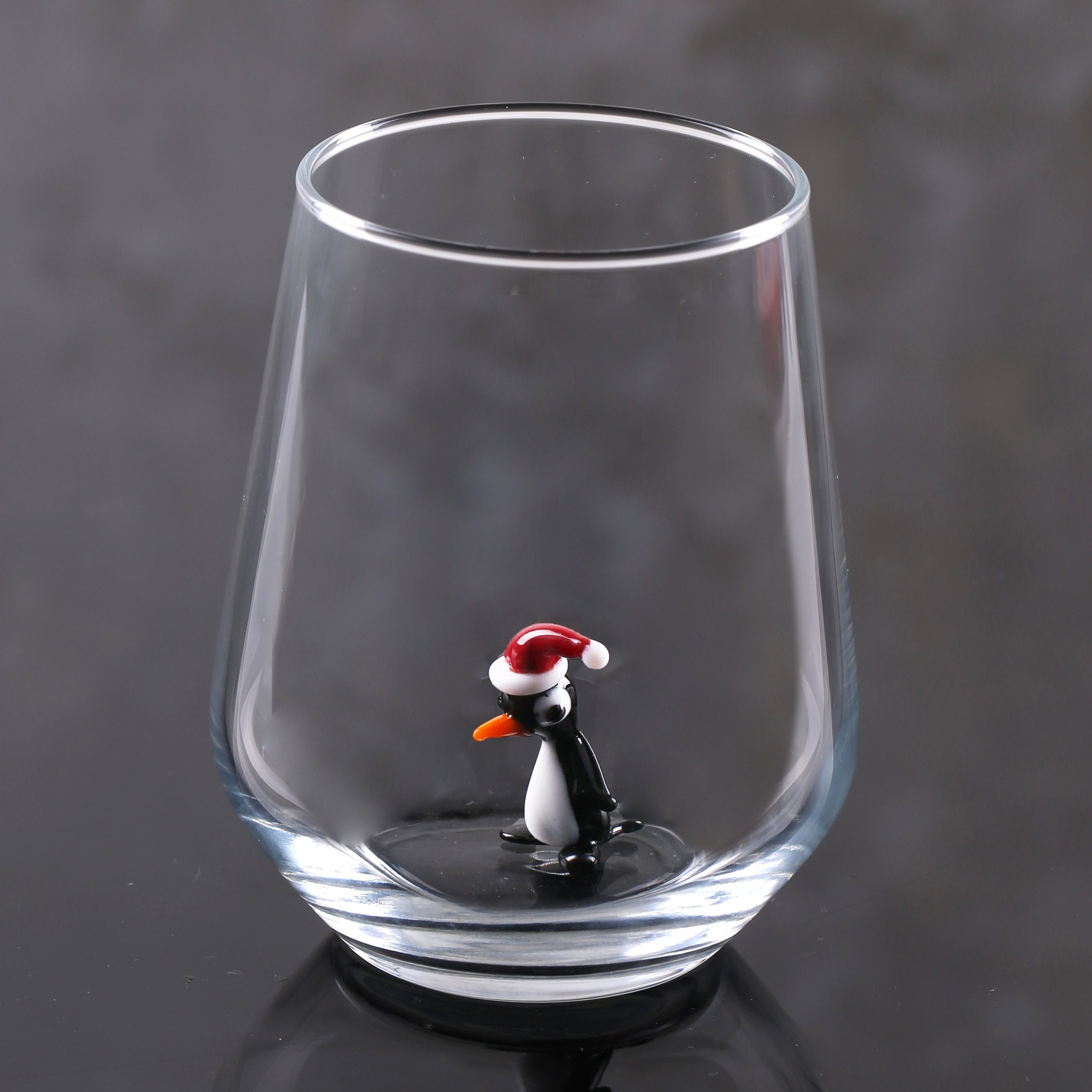 Weihnachten Pinguin Glasbecher, Pinguin mit Hut Urlaubstasse, Weinglas  Weihnachten, Winter Pinguin Geschenk, Weihnachten 2023 Dekor, Weihnachten  Pinguin Geschenk - .de