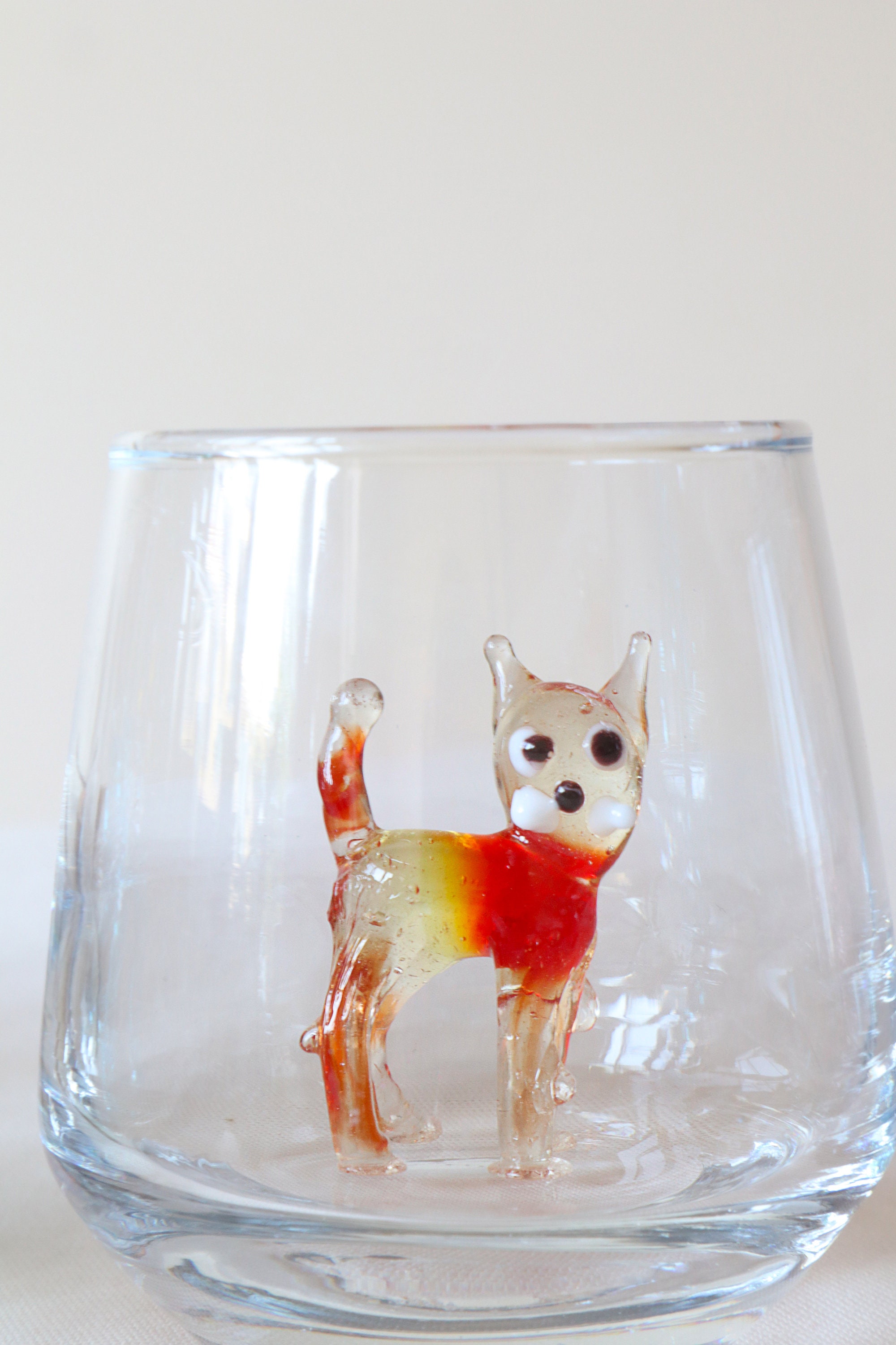 Best Cat Mom Ever Cute Funny Cat Stemless Wine Glass Large