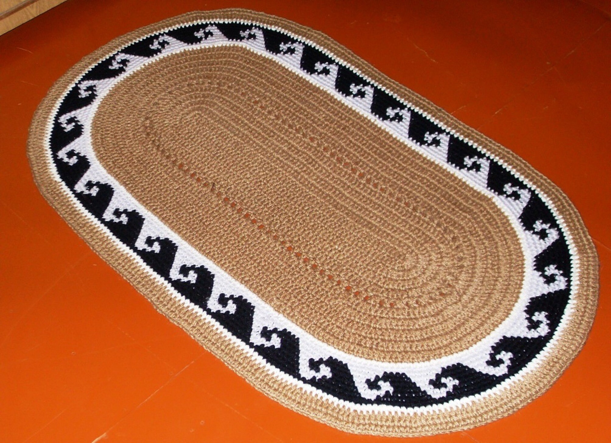 Crochet Carpet Handmade Carpetnew color new sizeBeige Jute Etsy