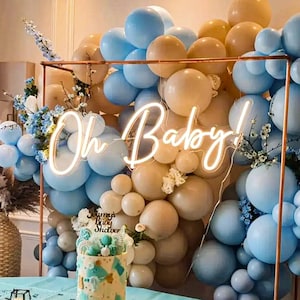 Let’s Party Neonschild, aufregende LED-Lichter für Ballongirlanden-Hintergrund, Candy Arch-Dekorationen, lustige Beschilderung