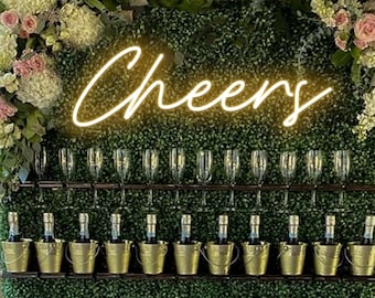 Enseigne au néon, néon LED, réception de mariage, enseigne au néon pour bar, champagne de mariage, enseigne au néon mariage, enseigne au néon personnalisée, néon