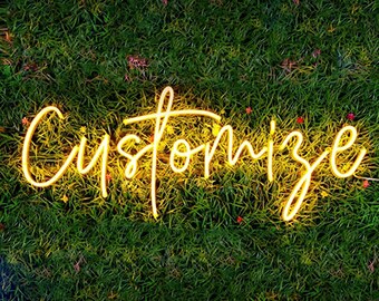 Benutzerdefinierte Neon-Schild, LED-Neon-Schild für Schlafzimmer, Neonlicht-Schild für Wanddekor