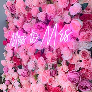 Sinal de néon para parede de flores, luzes de néon LED, cenário de parede de flores de grama de salão de beleza, luzes impressionantes instagramáveis para cílios ou barra de unhas,
