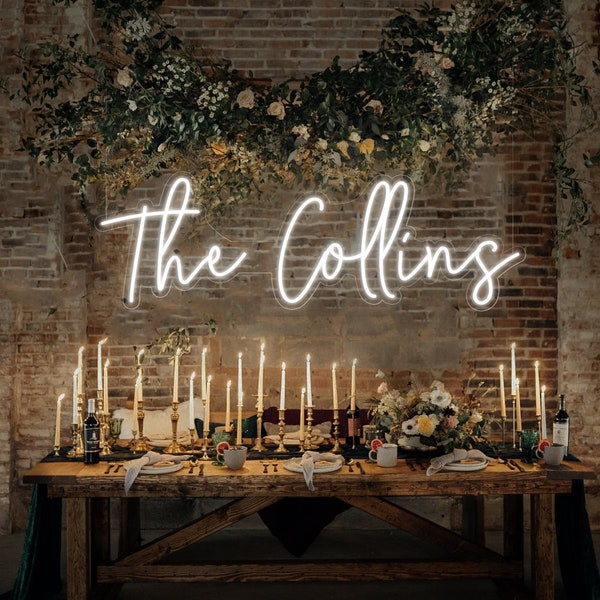 Neon Sign Sweetheart Table Etsy