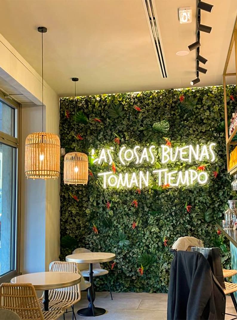 Custom Neon Sign With Spanish Text LED Neon Illuminated Etsy