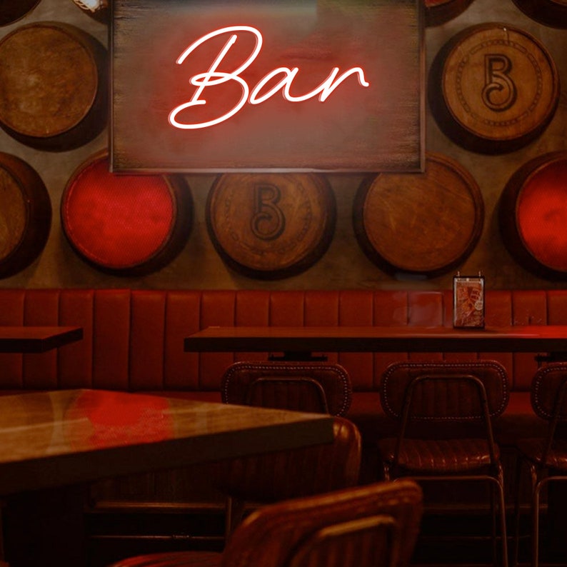 Bar Neon Sign LED Neon Light Bar Cart Decor Bar Sign Etsy UK