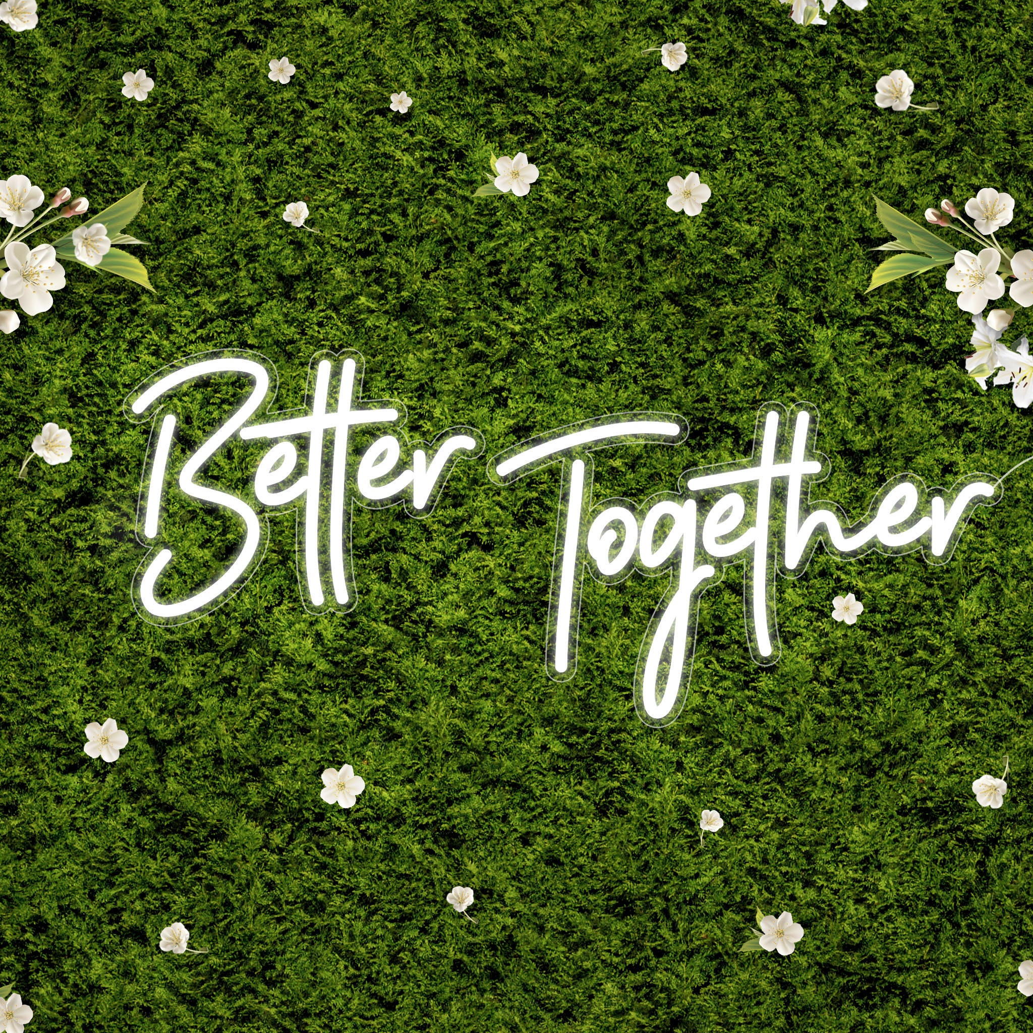 Better Together - 結婚披露宴の装飾用 LED ネオンサイン、フォト