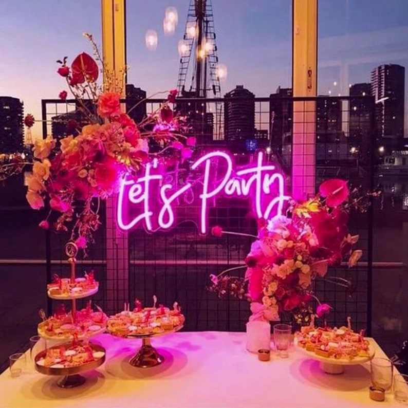 Let s Party Neon Sign Exciting LED Lights For Balloon Garland Backdrop let-s-party-neon-sign-exciting-led-lights-for-balloon-garland-backdrop