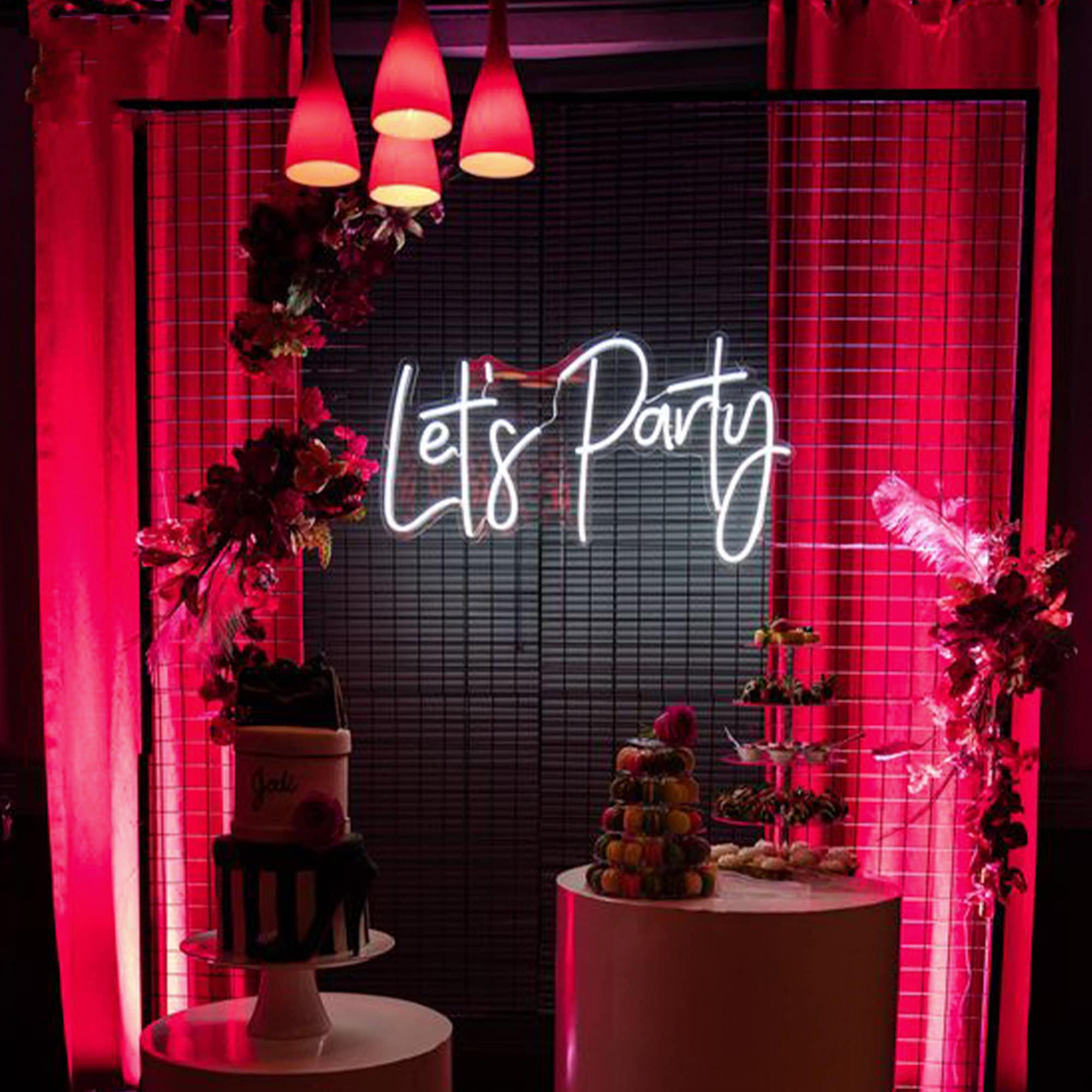 Let s Party Neon Sign Exciting LED Lights For Balloon Garland Backdrop let-s-party-neon-sign-exciting-led-lights-for-balloon-garland-backdrop