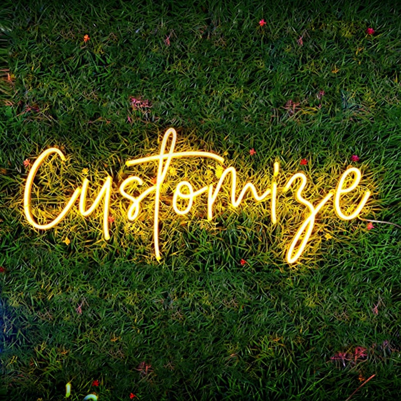 Custom Neon Sign LED Neon Sign Custom for Bedroom Neon Light Etsy UK
