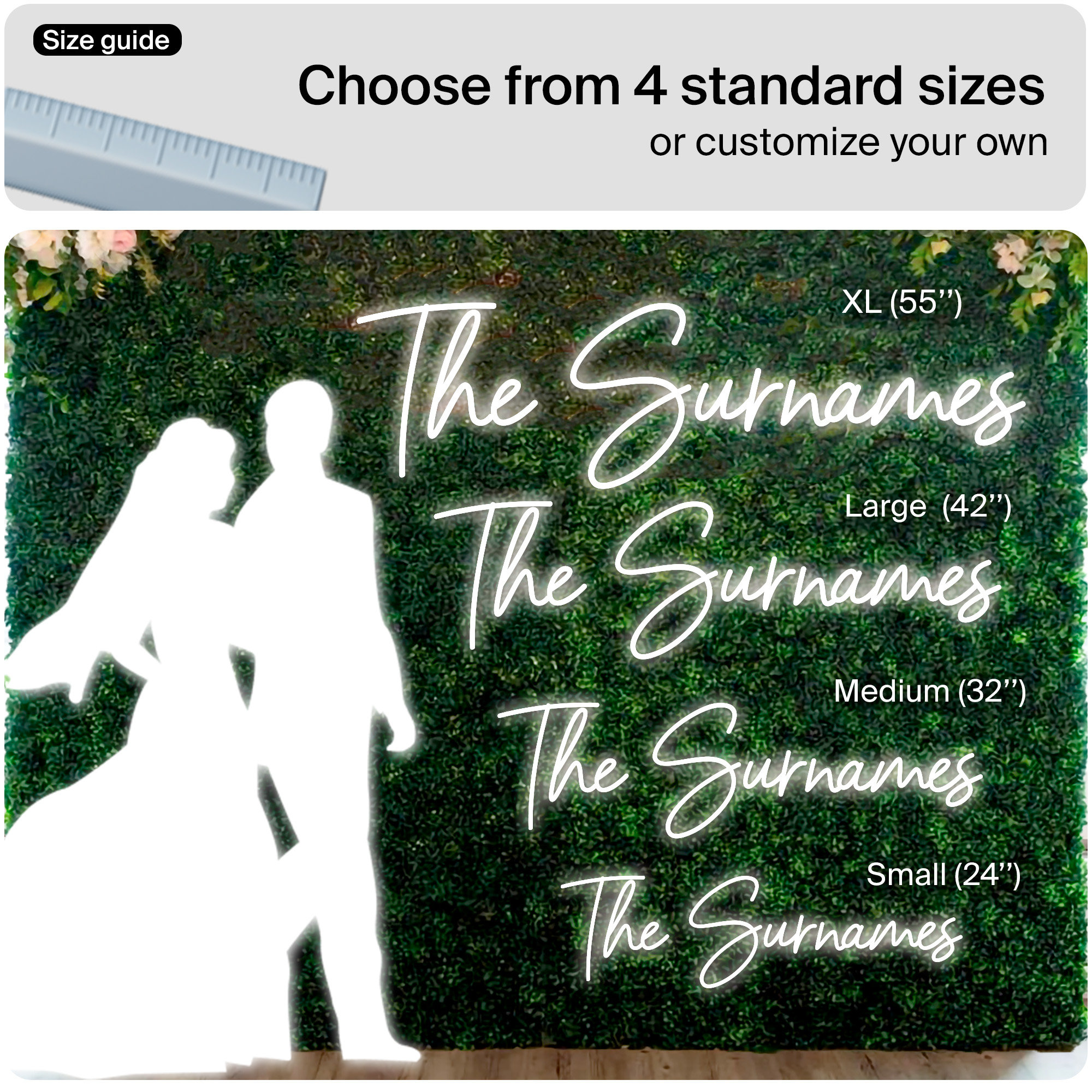 Better Together - 結婚披露宴の装飾用 LED ネオンサイン、フォト