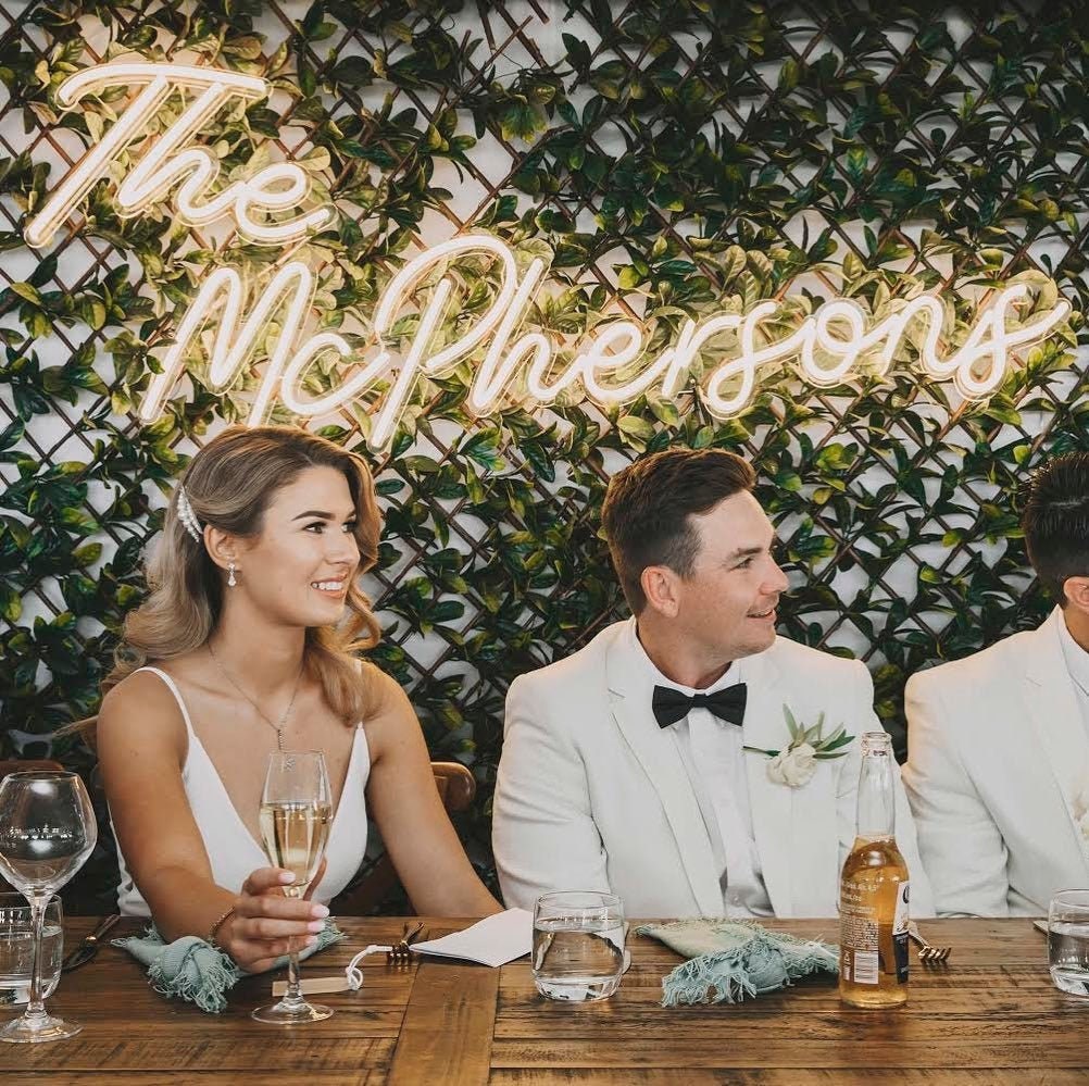 Wedding NEON SIGN for reception | Wedding Decorations | Wedding Decor…