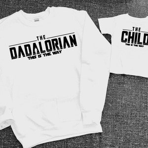 The Mandalorian Dad and Child shirts | Star Wars | Mandalorian Baby | Dadalorian | Matching Father and Son | Matching Father and Daughter
