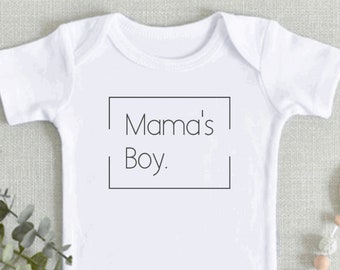 Mama's Boy Baby Onesie® Bodysuit | Baby Shower Gift | Cute Baby Onesie® | Minimalist Baby Bodysuit | Minimalist Mama | Boy Mama Baby Shirt