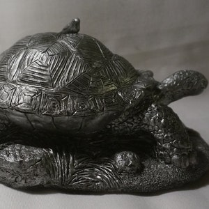 Post-MarvArt Antiqued-Silver Figurine - Tortoise (1 of 1, 2020)