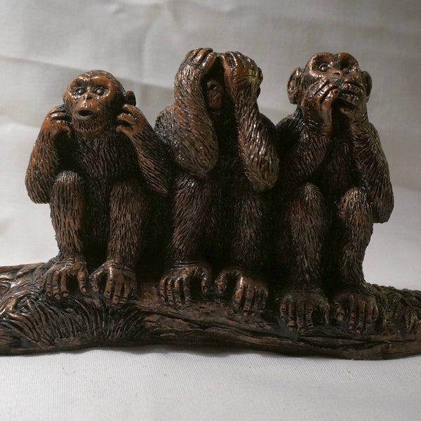Post-MarvArt Antique-Copper Figurine - Three Wise Monkeys (3 of 5, 2004)